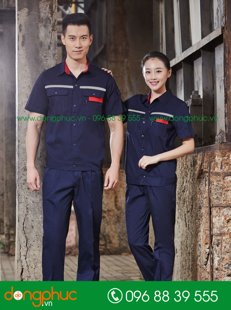 Mẫu bảo hộ màu tím than cộc tay